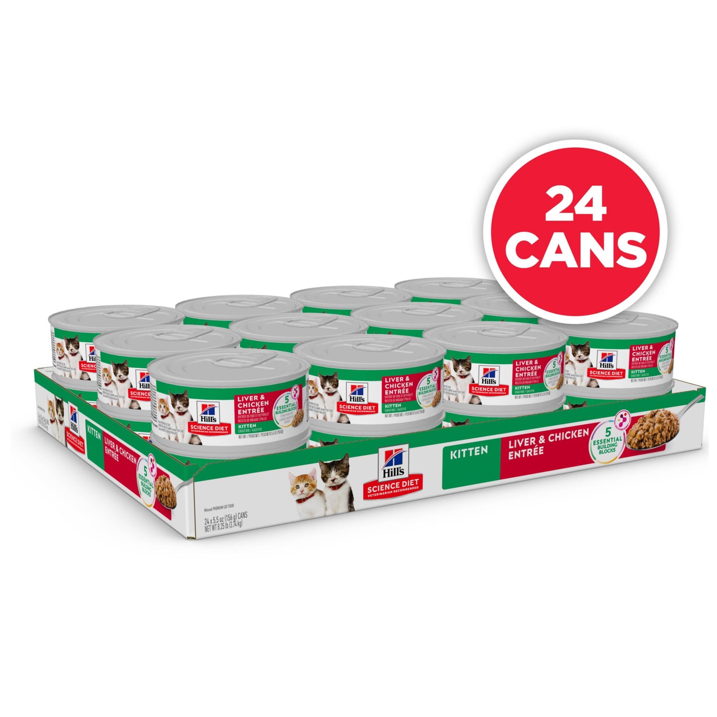 Hill's Science Diet Kitten, Alimento Húmedo Para Gatitos, 24 Pack C/U 156 G