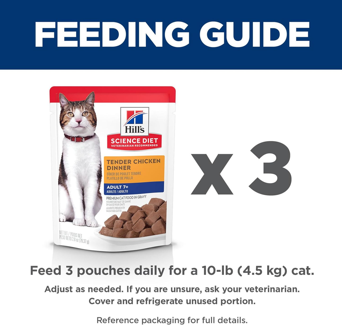 Hill's Science Diet Adult, Alimento Húmedo En Pouch para Gatos Adultos, Platillo De Atún, 24 Pack C/U 79 G