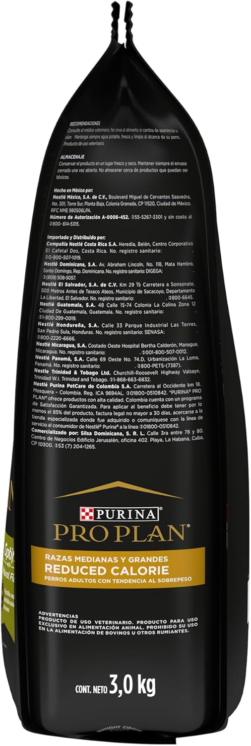 Purina Pro Plan Adulto Todos los Tamaños Reduce Calories Sabor Pollo 3Kg