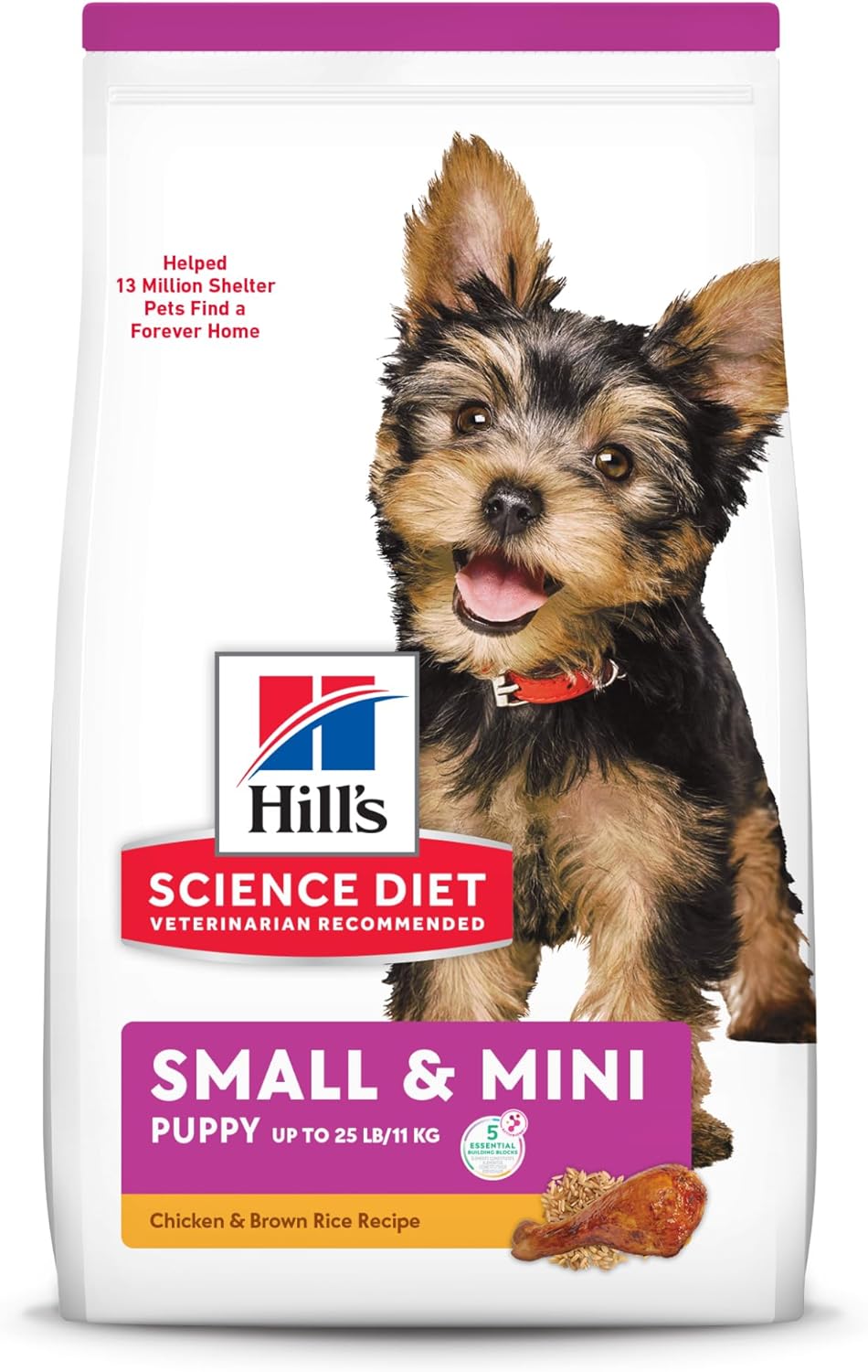 Hill's Science Diet Small & Mini Puppy, Croquetas para Perro Cachorro De Raza Pequeña Y Mini, Sabor Pollo 5.6Kg