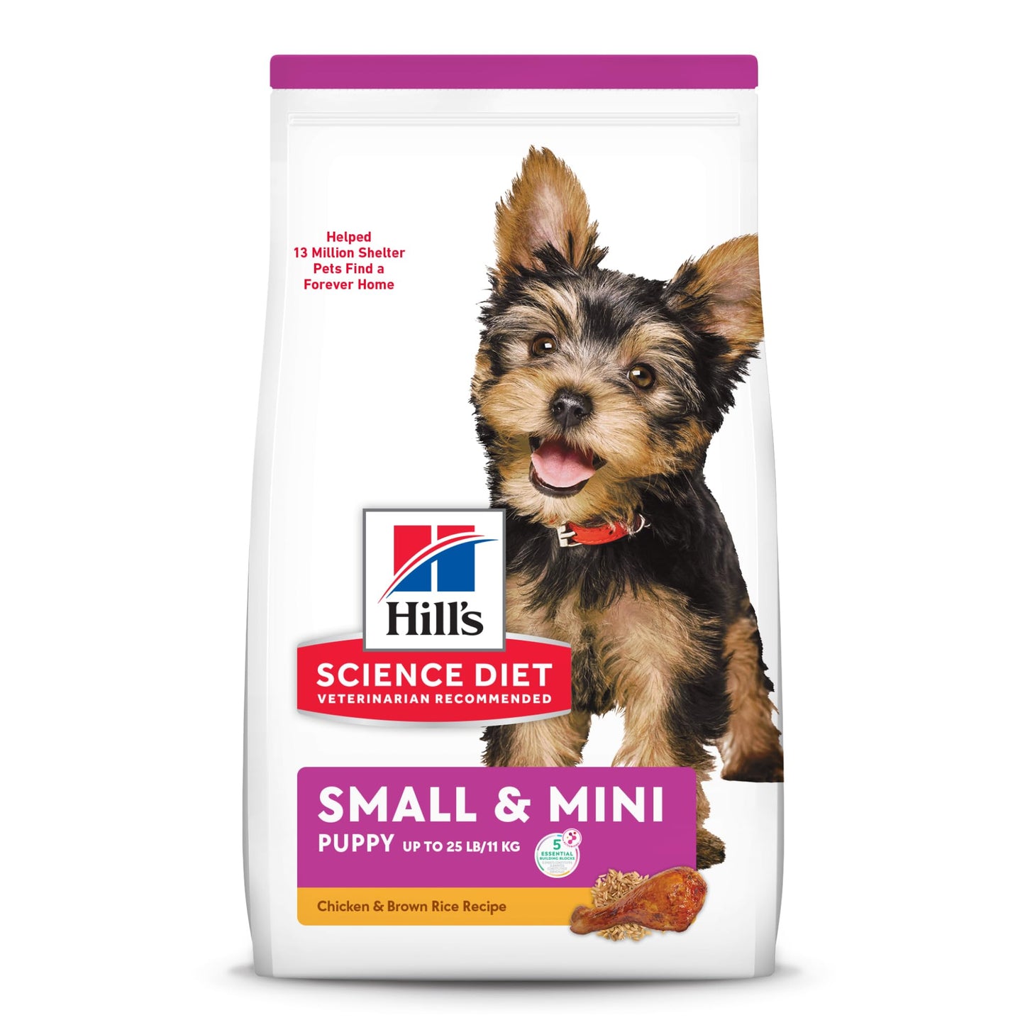 Hill's Science Diet Small & Mini Puppy, Croquetas para Perro Cachorro De Raza Pequeña Y Mini, Sabor Pollo 2Kg