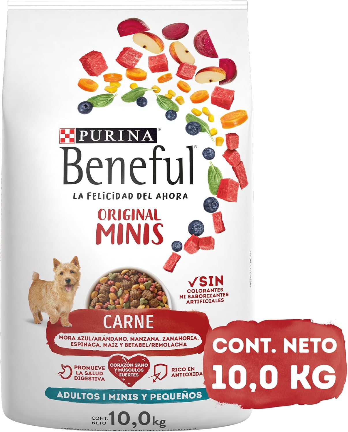 Purina Beneful Adulto Raza Minis y Pequeñas Sabor Carne 10Kg