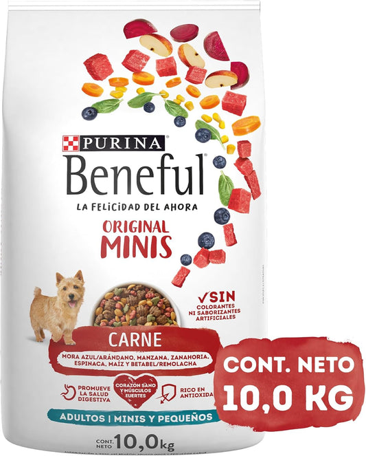 Purina Beneful Adulto Raza Minis y Pequeñas Sabor Carne 10Kg