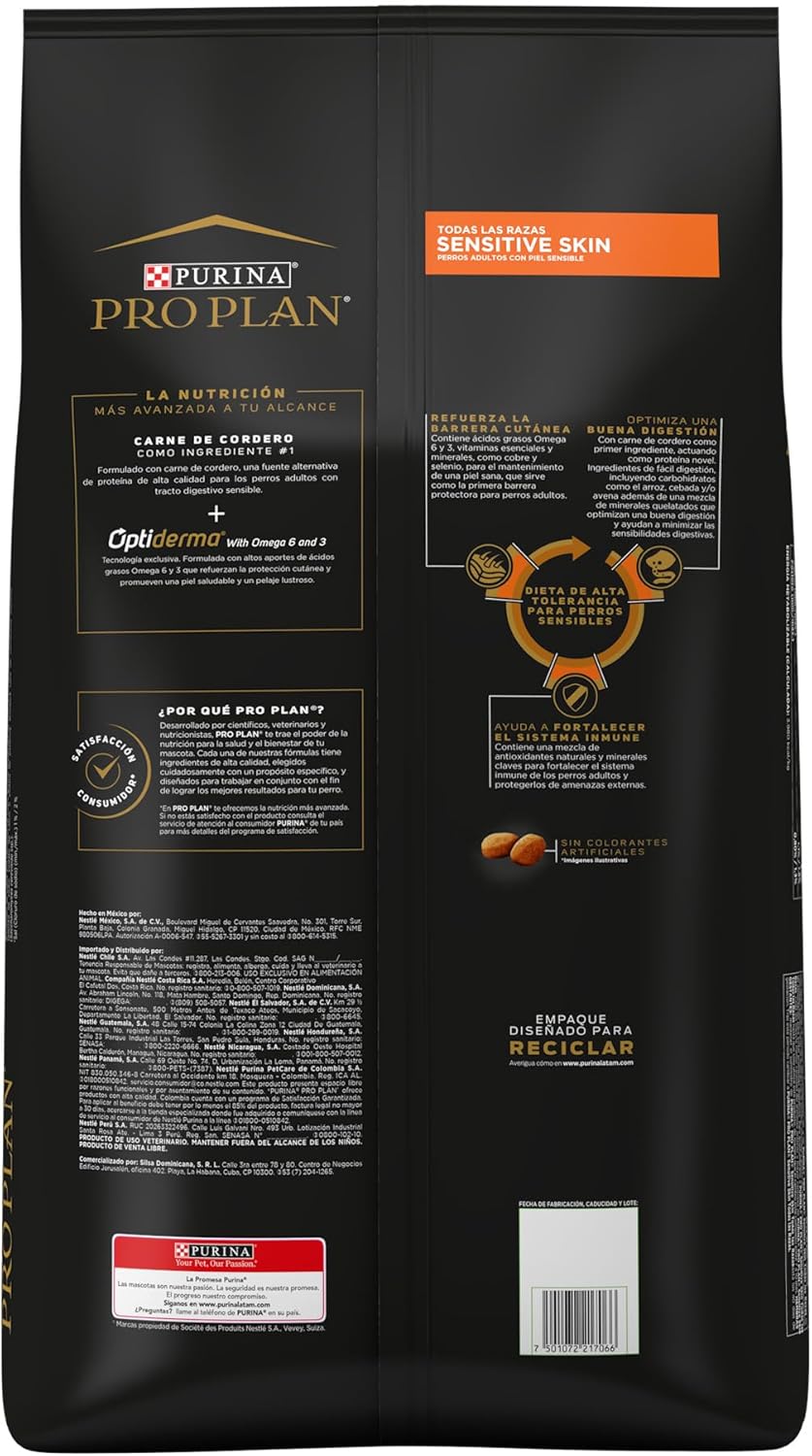 Purina Pro Plan Adulto Todos los Tamaños Sensitive & Skin Sabor Salmón 15Kg
