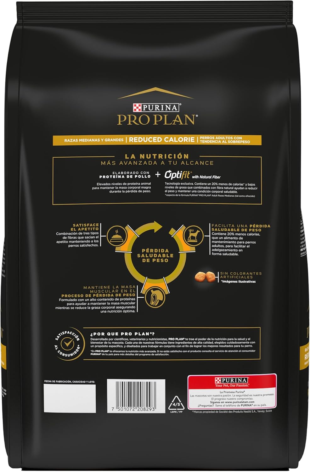 Purina Pro Plan Adulto Todos los Tamaños Reduce Calories Sabor Pollo 3Kg
