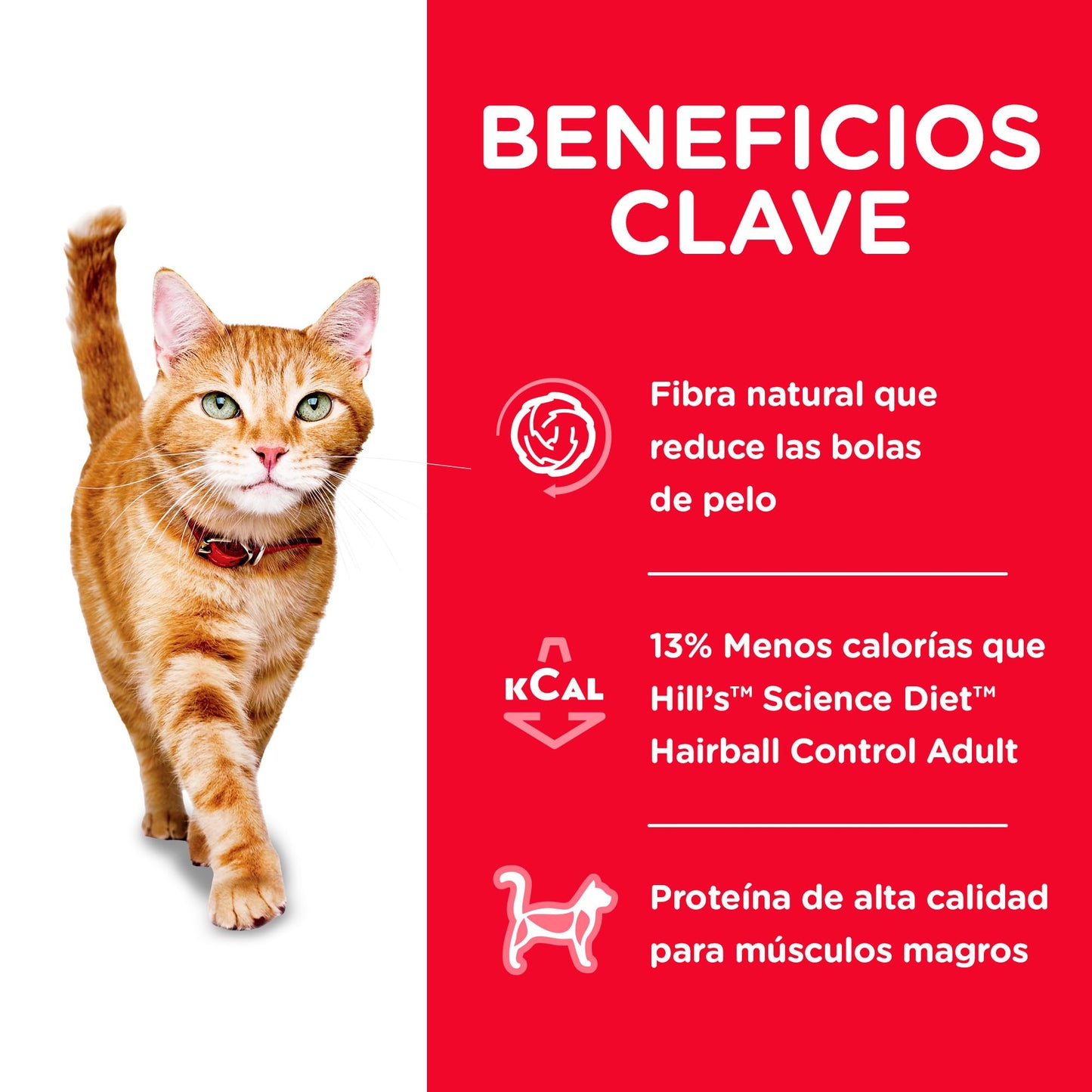 Hill's Science Diet Light, Croquetas para Gato Adulto Control De Calorías Y Bolas De Pelo Sabor Pollo 3.2Kg