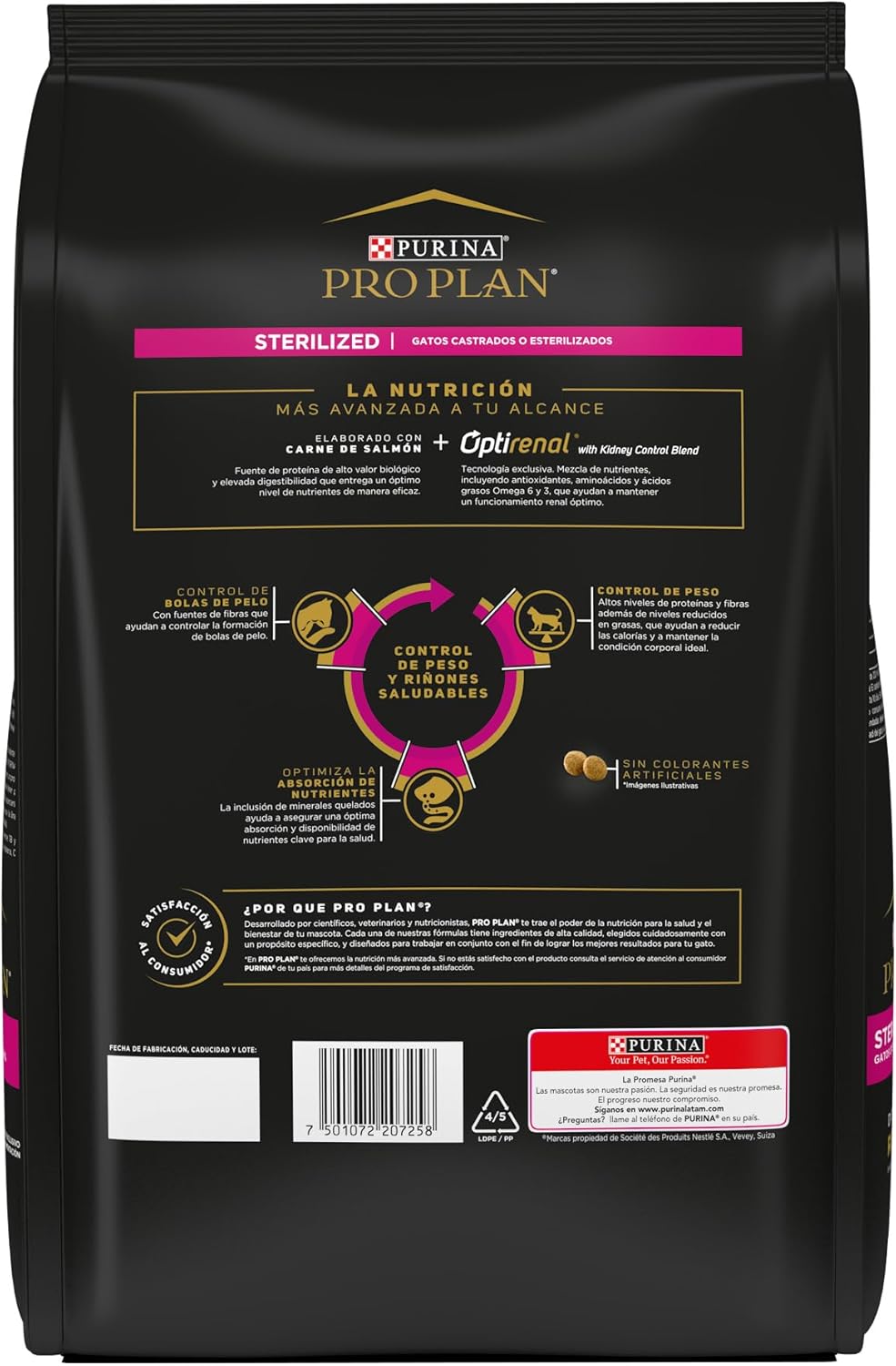 Purina Pro Plan Gato Adulto Esterilizado Salmón 7.5Kg