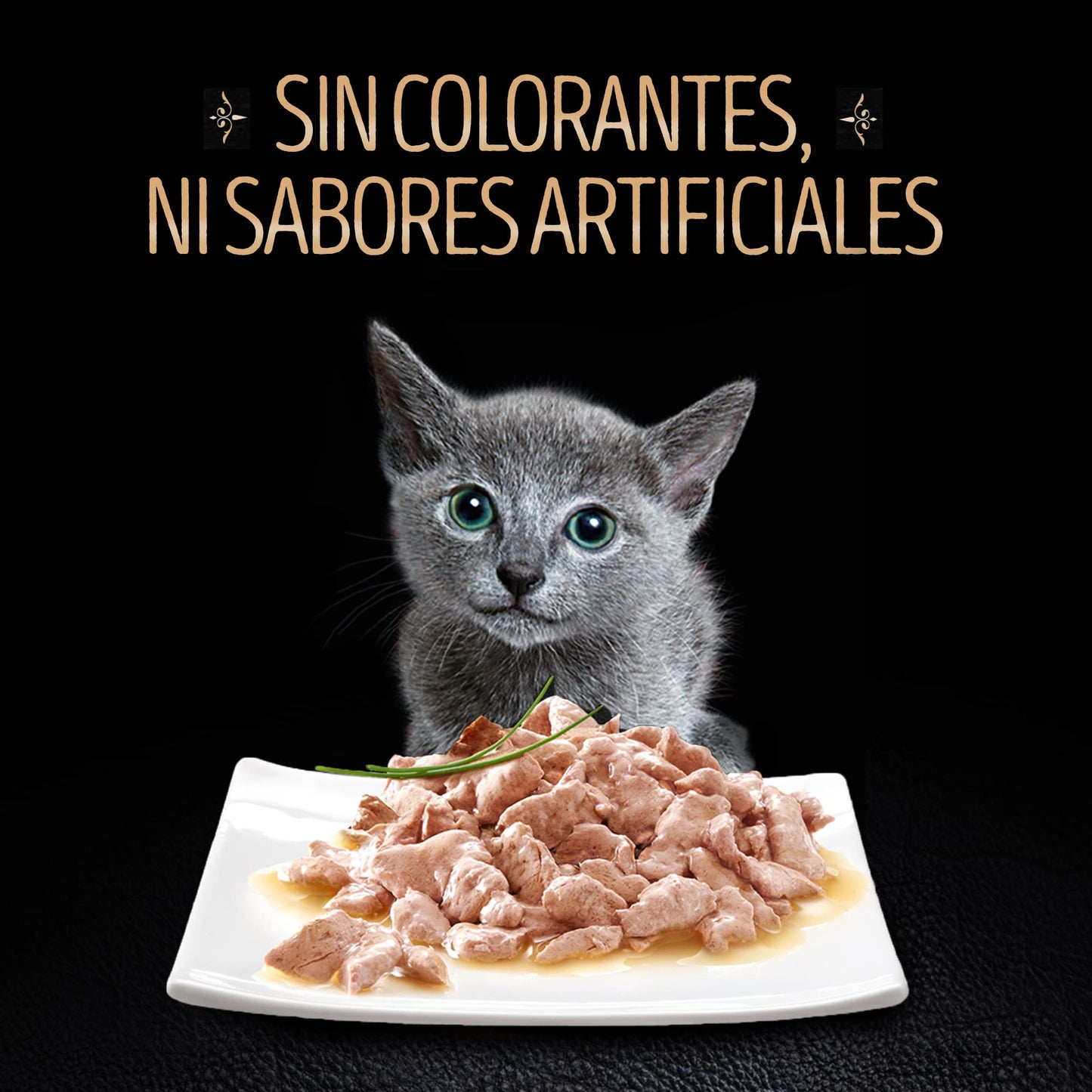 Sheba - Alimento Húmedo para Gatitos, Sabor de Filetes De Atún Marinado, Paquete de 24 Unidades de 85g c/u., Sin Colorantes ni Sabores Artificiales