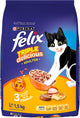 Purina Felix Adulto Todos los Tamaños Triple Delicious Granja Sabor Pollo, Pavo y Carne 1.5Kg
