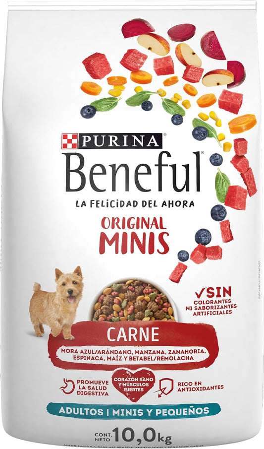 Purina Beneful Adulto Raza Minis y Pequeñas Sabor Carne 10Kg