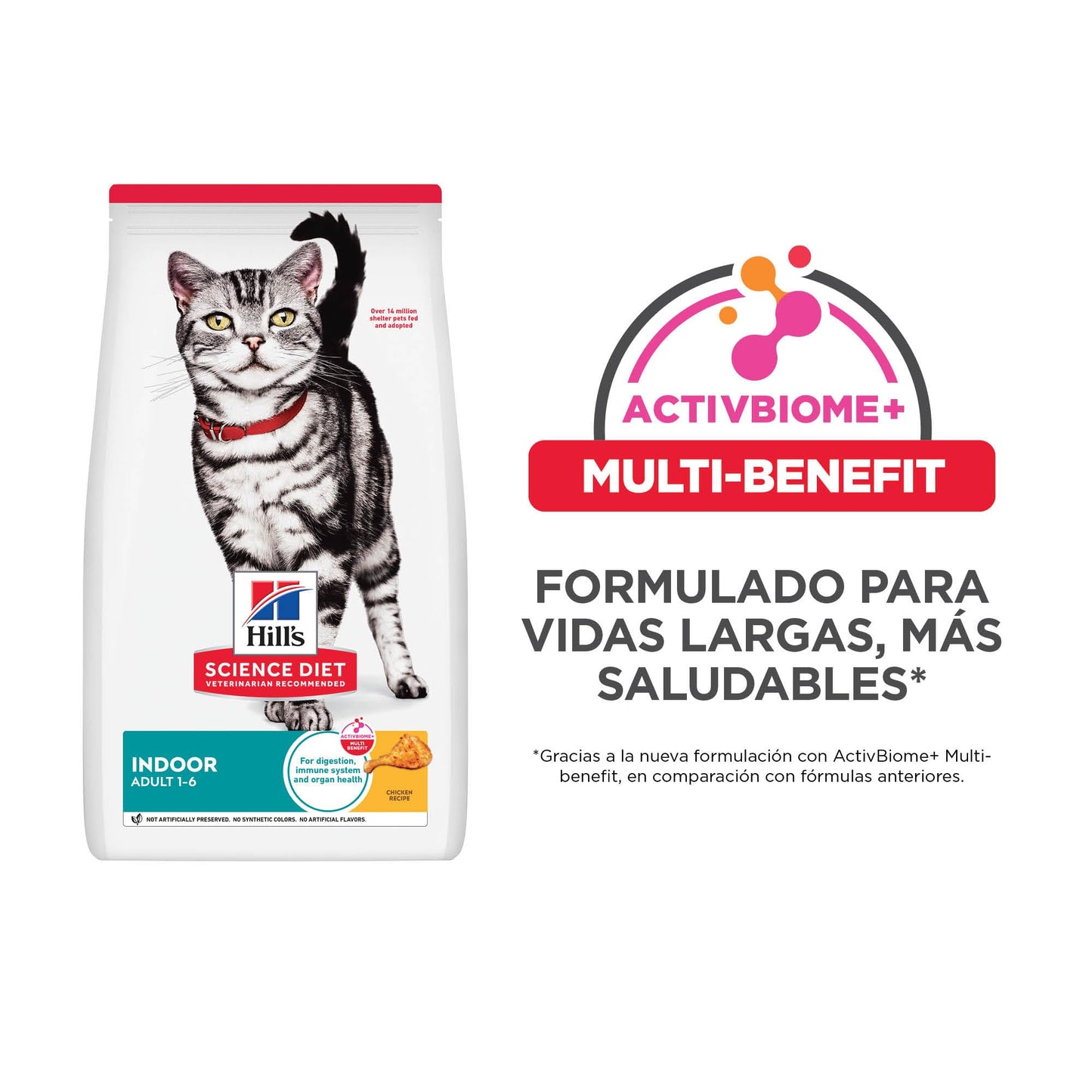 Hill's Science Diet Indoor, Croquetas para Gato Adulto De Interiores Sabor Pollo 7Kg