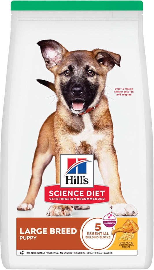 Hill's Science Diet Puppy, Croquetas para Perro Cachorro Raza Grande Sabor Pollo 12.5Kg