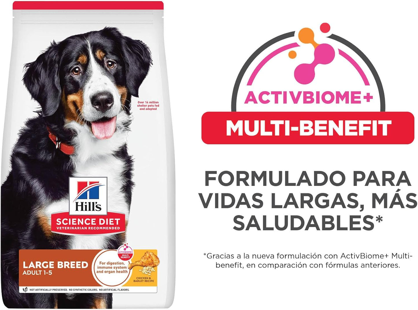 Hill's Science Diet Adult Large Breed, Croquetas para Perro Adulto De Raza Grande, Sabor Pollo Y Cebada 15Kg