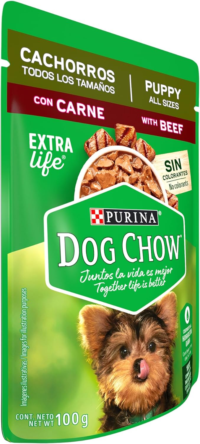 PURINA® Dog Chow Puppy Razas Pequeñas Carne con Leche y Arroz 100 g
