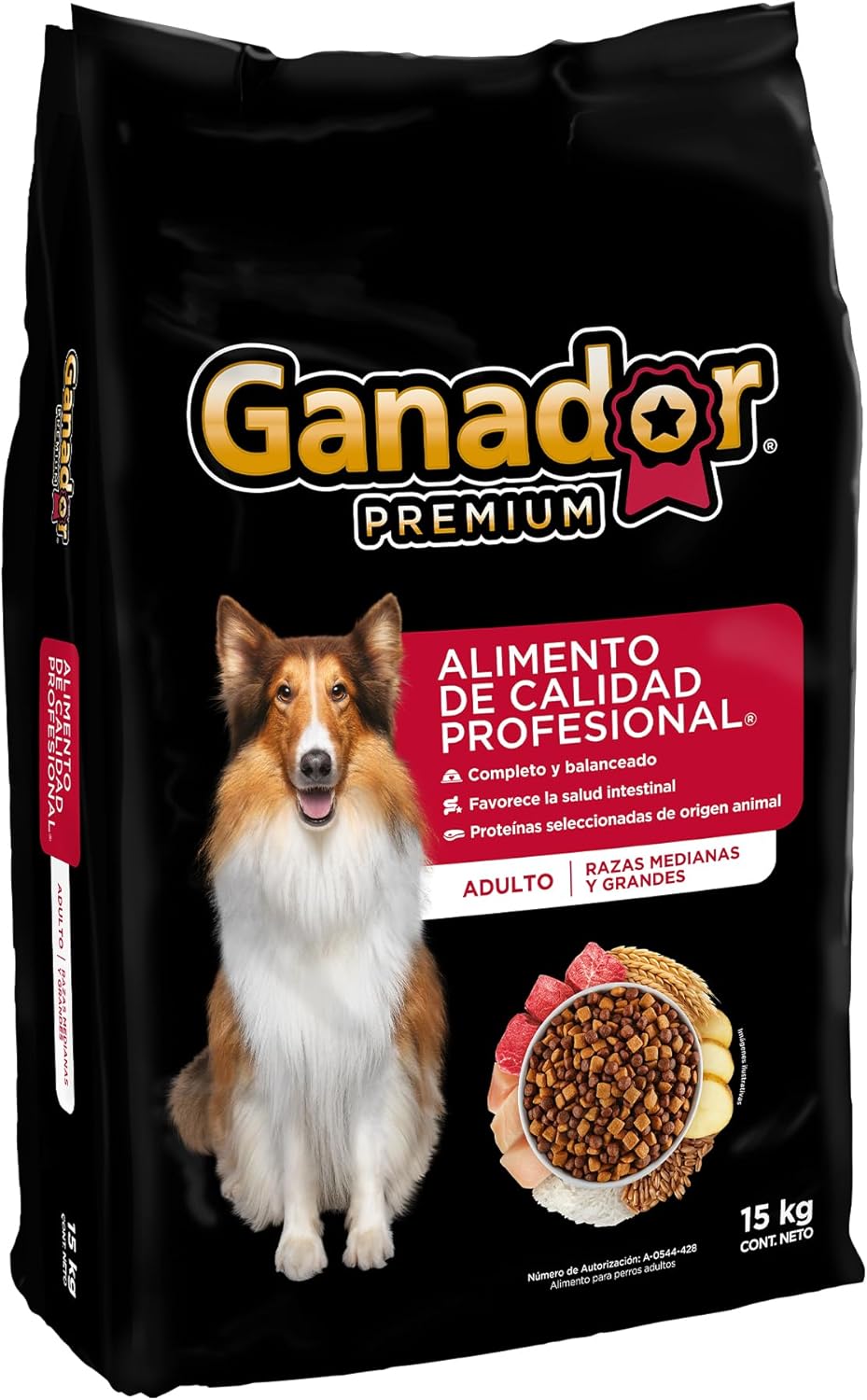 Alimento seco para Perro Ganador Premium 15kg