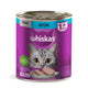 WHISKAS - Alimento para Gato Adulto en Lata, Sabor Atún, Vitamina A y Taurina, Paquete de 24 Piezas, 350g c/u,