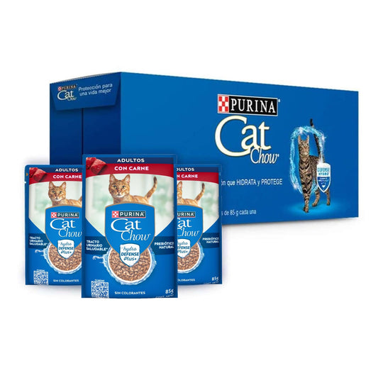 Purina Cat Chow Adulto Todos los Tamaños Sabor Pollo 24pack de 85g