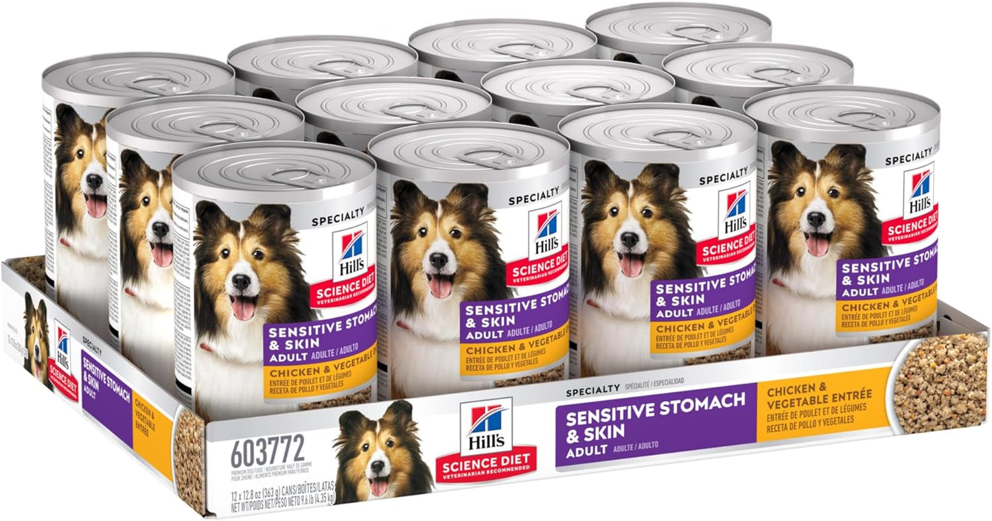 Hill's Science Diet Sensitive Skin & Stomach alimento húmedo Perro Adulto Piel y estómago sensibles 363g