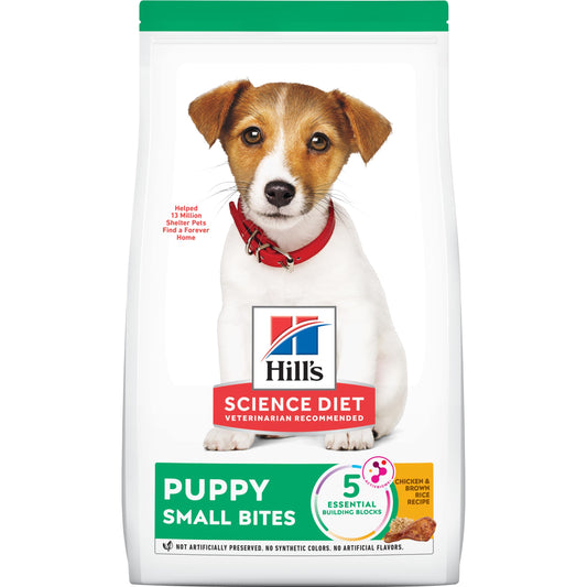 Hill's Science Diet Small Bites Puppy, Croquetas para Perro Cachorro Raza Pequeña Sabor Pollo 2Kg