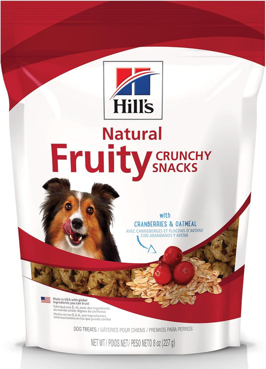 Hill's Natural Fruity Crunchy Snacks, Premios para Perro con Arándanos Y Avena 230G