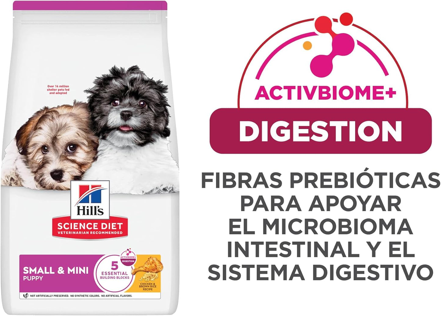 Hill's Science Diet Small & Mini Puppy, Croquetas para Perro Cachorro De Raza Pequeña Y Mini, Sabor Pollo 5.6Kg