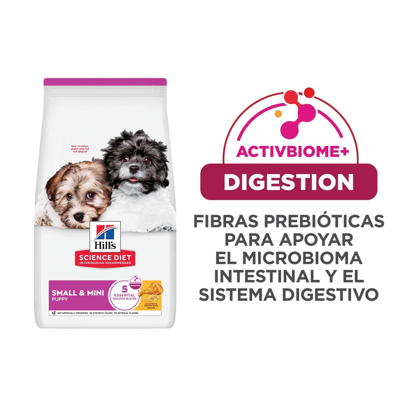 Hill's Science Diet Small & Mini Puppy, Croquetas para Perro Cachorro De Raza Pequeña Y Mini, Sabor Pollo 2Kg