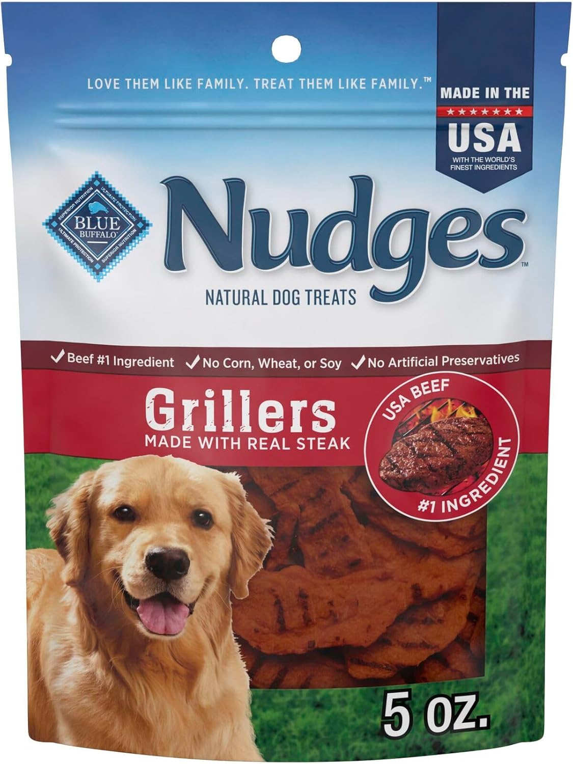 Blue Buffalo Nudges Grillers Natural Dog Treats