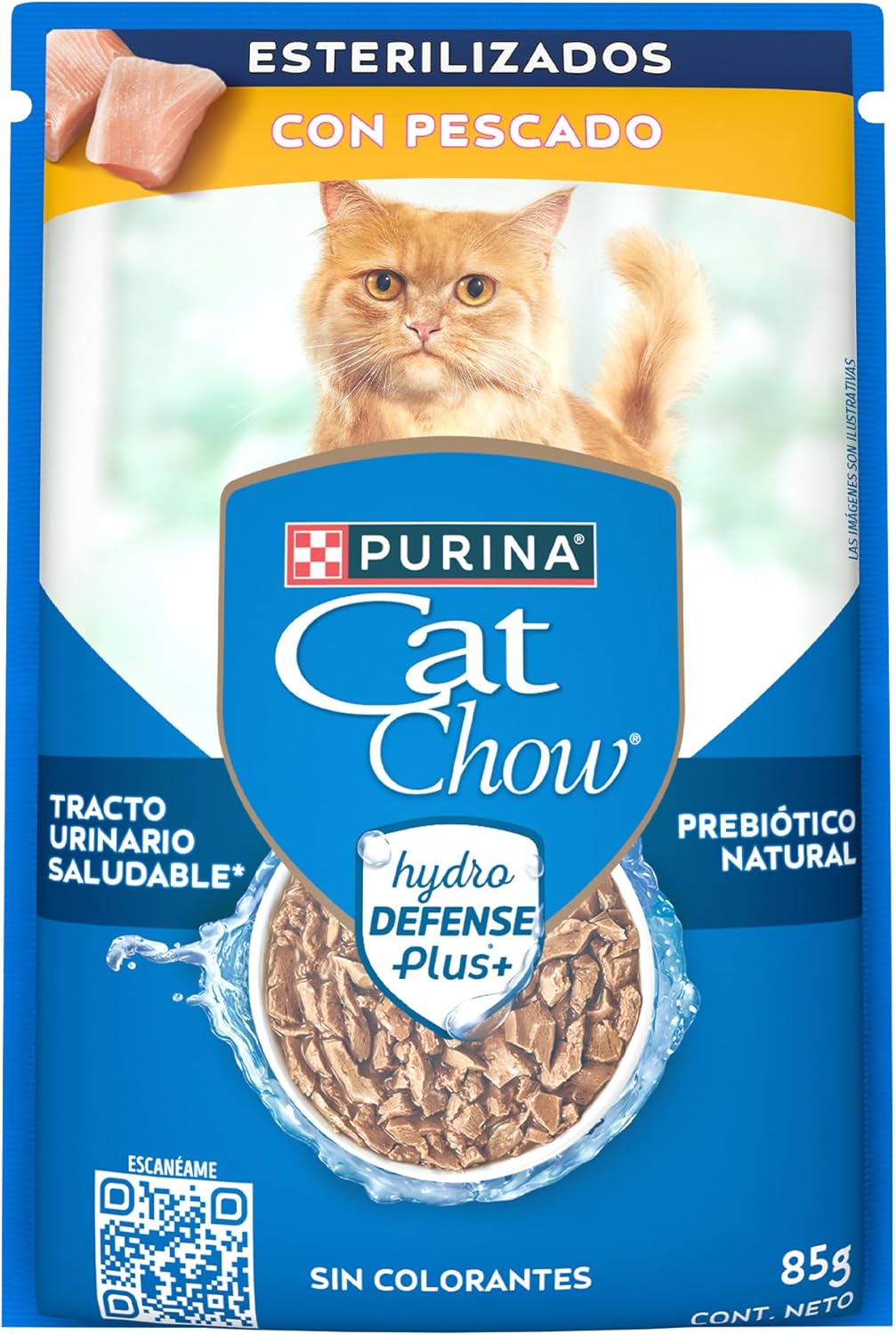 Purina Cat Chow Adulto Esterilizado Todos los Tamaños Sabor Pescado 24pack de 85g