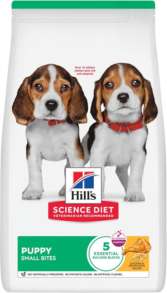 Hill's Science Diet Small Bites Puppy, Croquetas para Perro Cachorro Raza Pequeña Sabor Pollo 5.7Kg