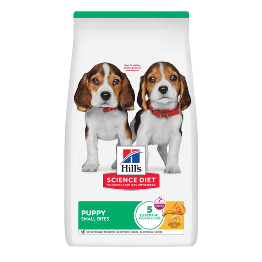 Hill's Science Diet Small Bites Puppy, Croquetas para Perro Cachorro Raza Pequeña Sabor Pollo 2Kg