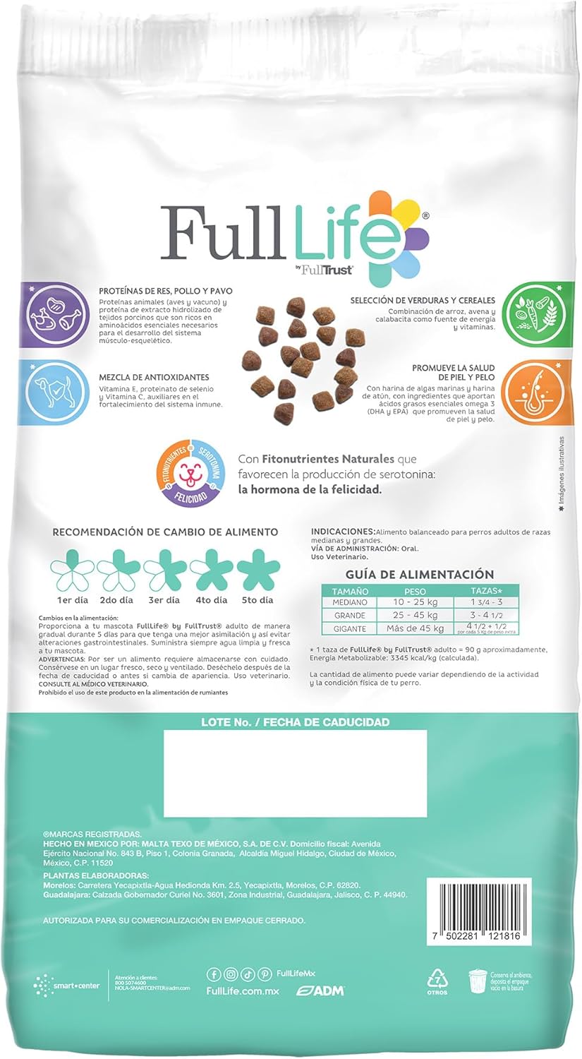 Alimento seco para Perro FullLife Adulto 8KG