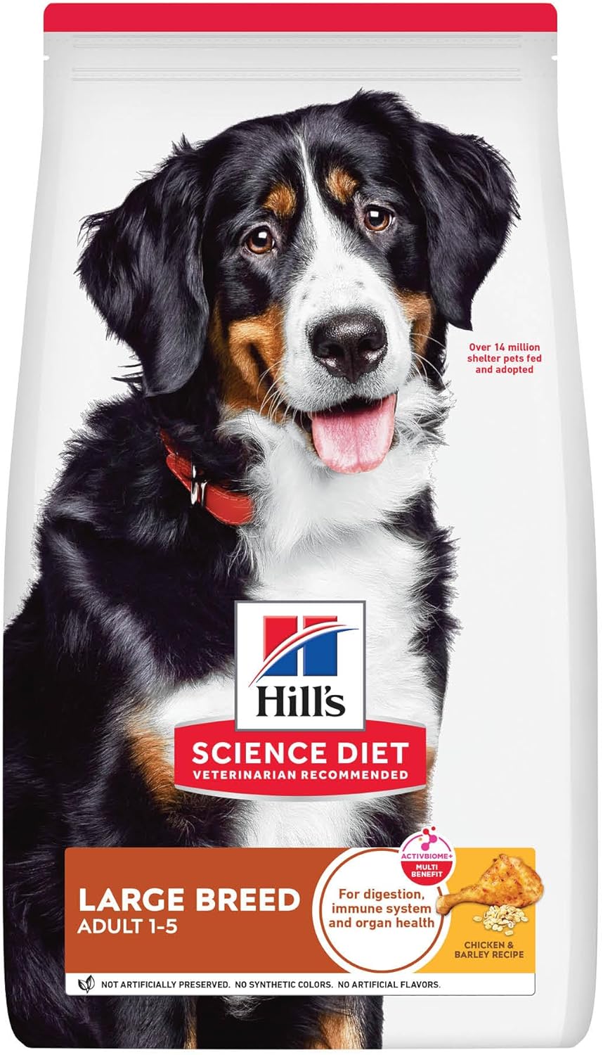 Hill's Science Diet Adult Large Breed, Croquetas para Perro Adulto De Raza Grande, Sabor Pollo Y Cebada 20.4Kg