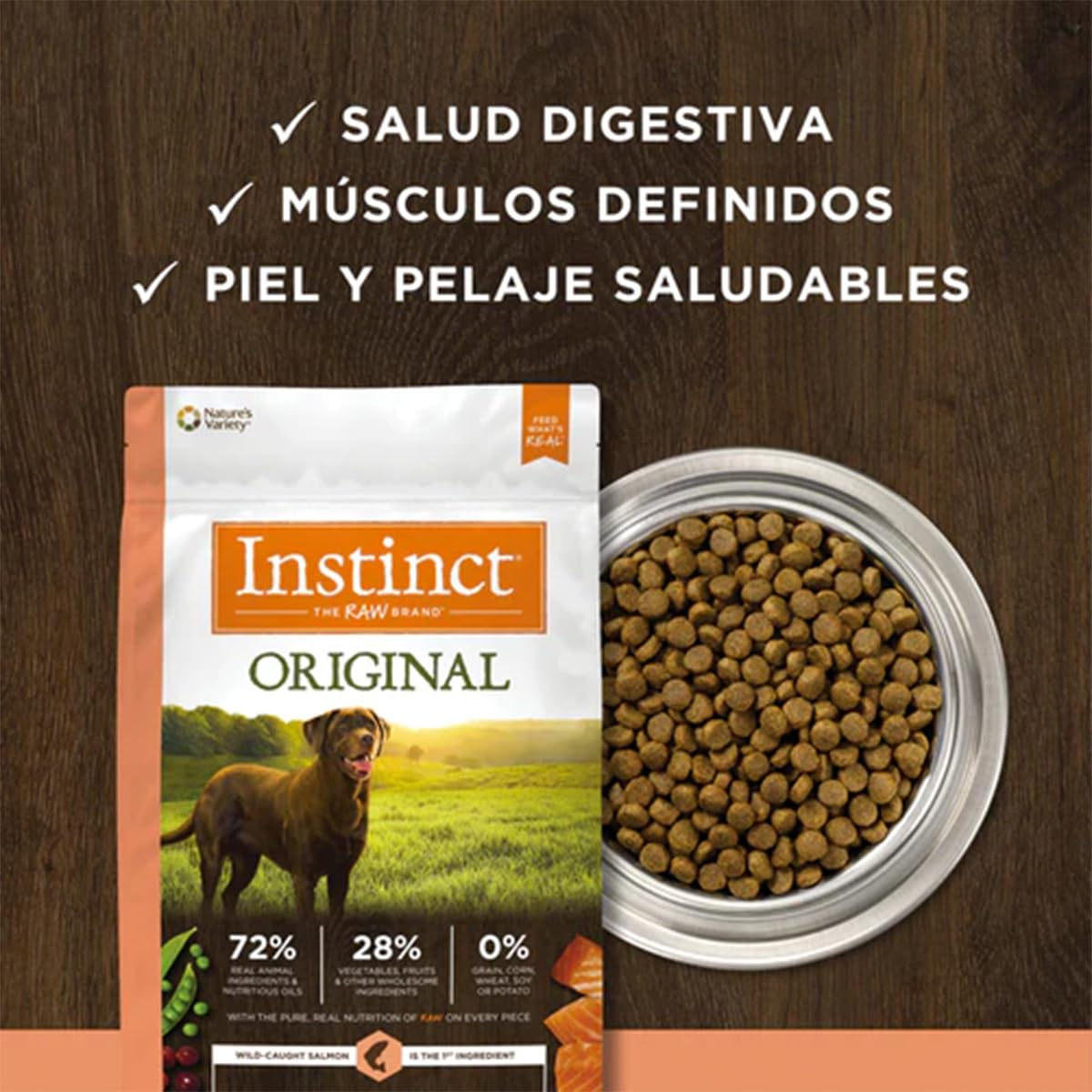 Instinct Original Alimento para Perros, Receta Res, 9 kg