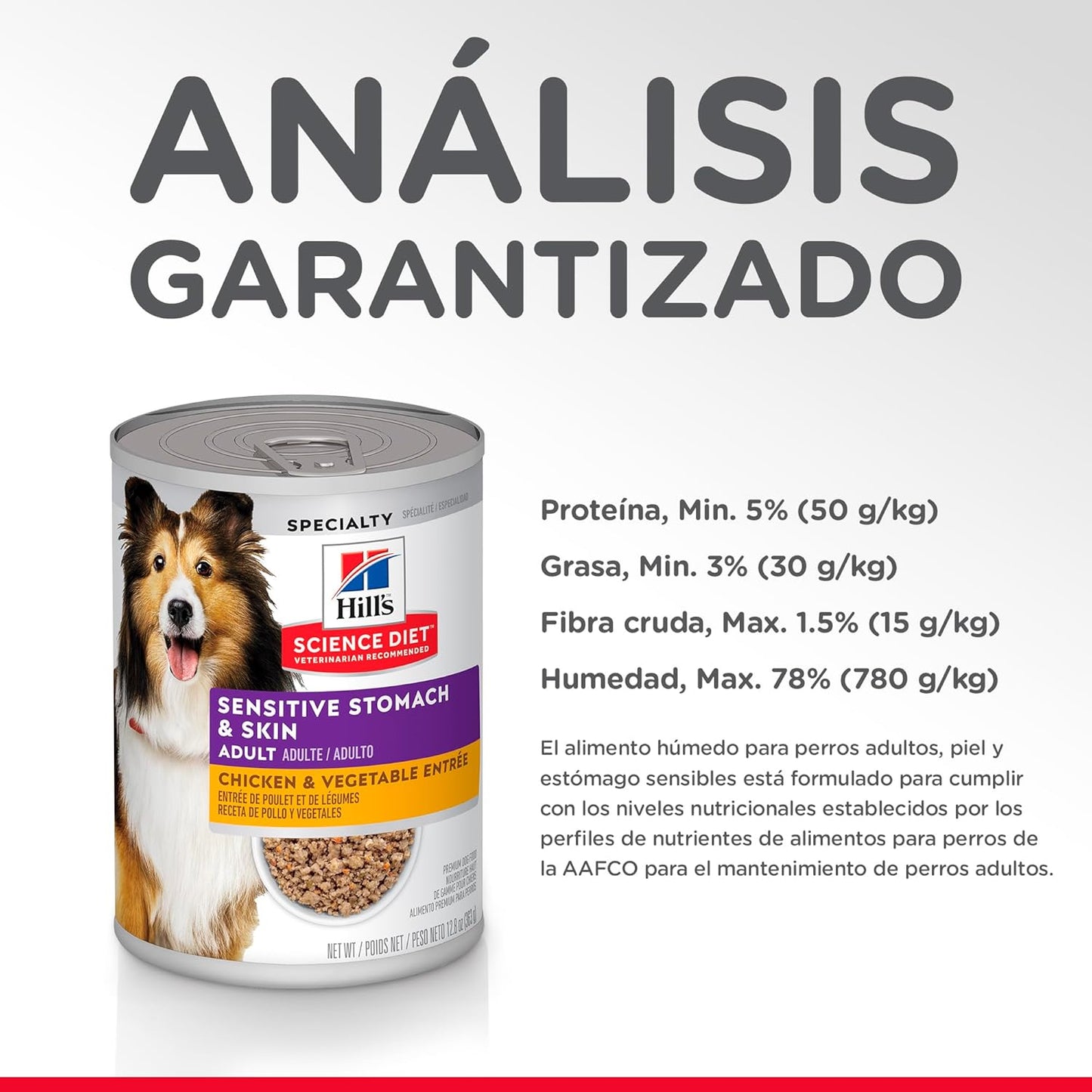 Hill's Science Diet Sensitive Skin & Stomach alimento húmedo Perro Adulto Piel y estómago sensibles 363g
