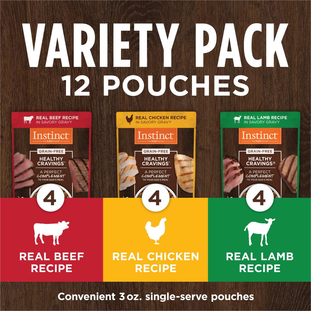 Instinct Healthy Cravings para Perro, Mix de Recetas 12 pz