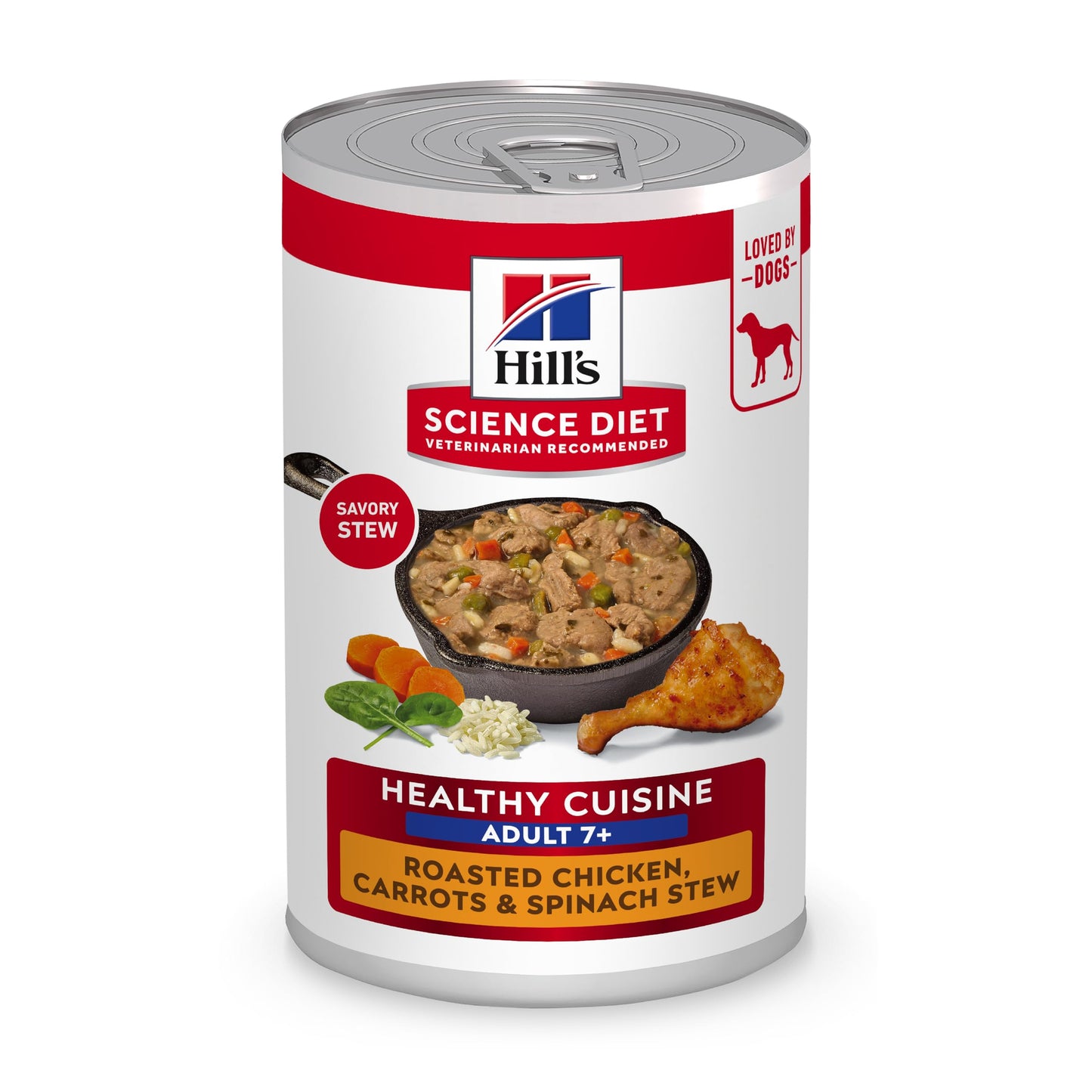 Hill's Science Diet Adult 7+, Alimento Húmedo para Perros Senior, 12 Pack C/U 369 G