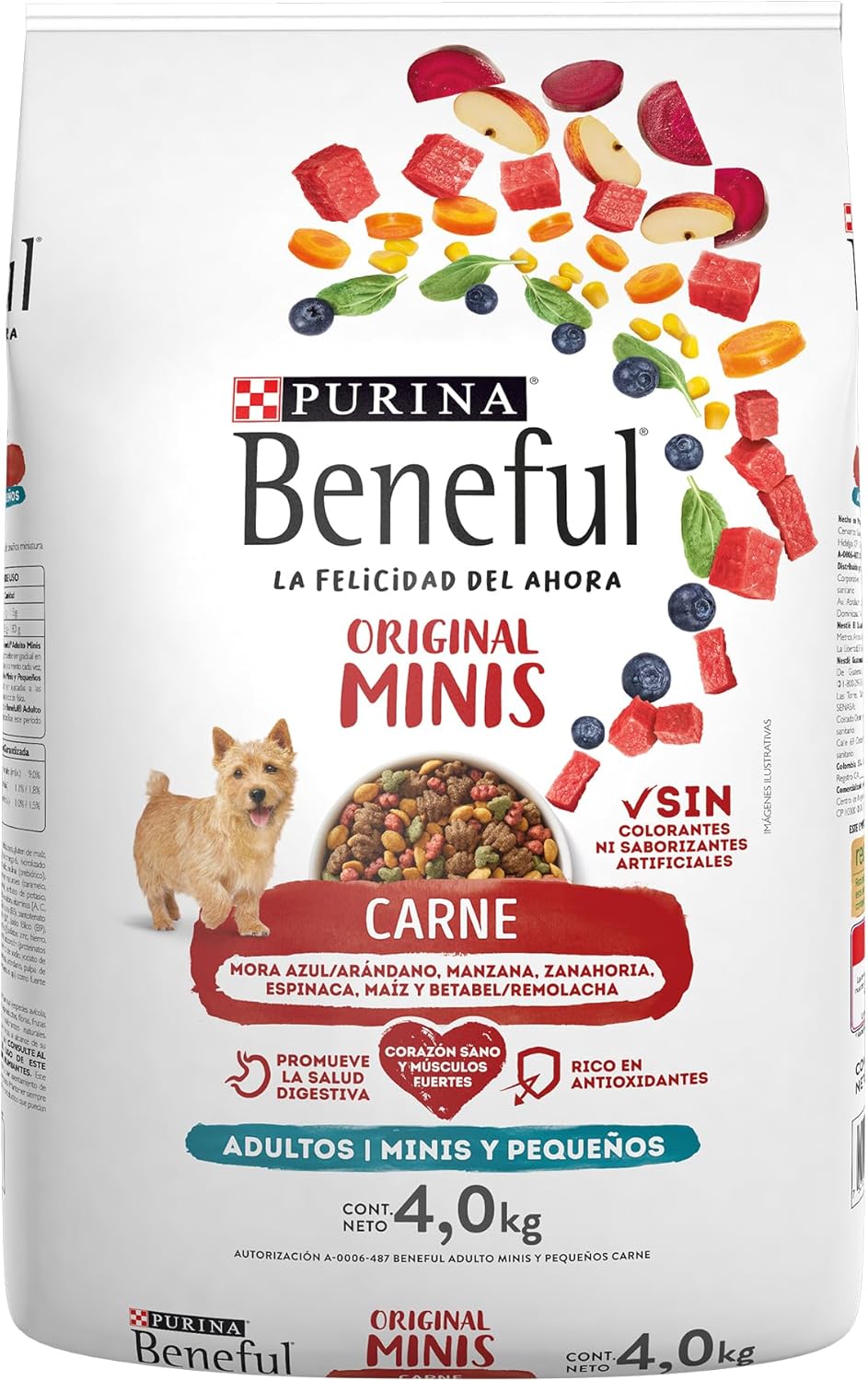Purina Beneful Adulto Raza Minis Sabor Carne 4Kg