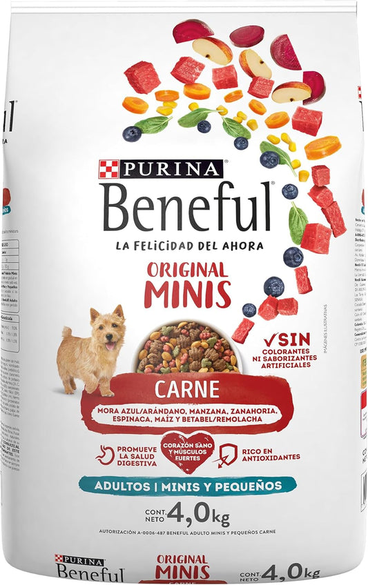 Purina Beneful Adulto Raza Minis Sabor Carne 4Kg