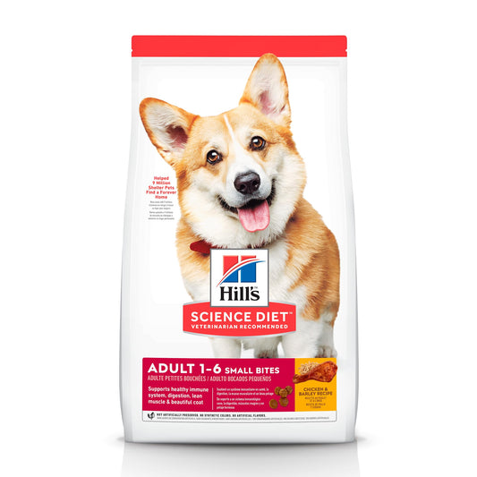 Hill's Science Diet Small Bites, Croquetas para Perro Adulto De Raza Pequeña Bocados Pequeños, Sabor Pollo 6.8Kg