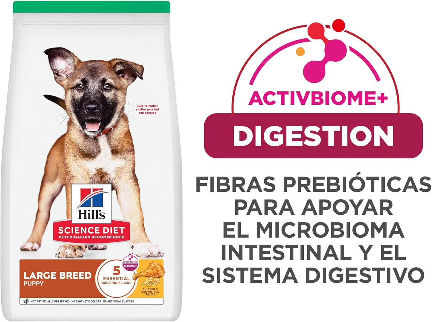 Hill's Science Diet Puppy, Croquetas para Perro Cachorro Raza Grande Sabor Pollo 12.5Kg