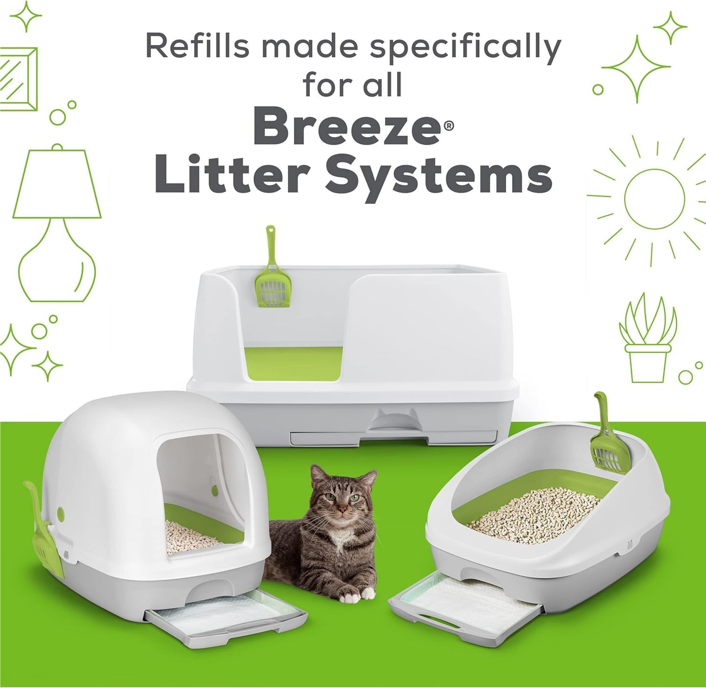 Purina Litter Tidy Cat Breeze Pellets, 3 Libras, 2 Paquetes