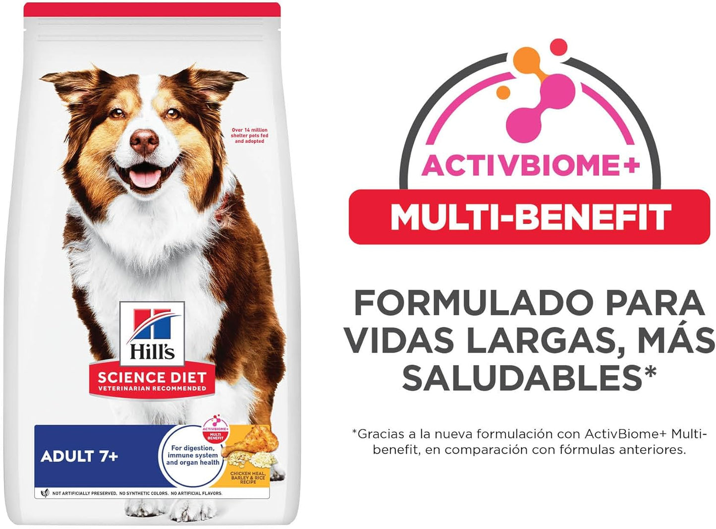 Hill's Science Diet Adult 7+, Croquetas para Perro Senior 7+, Sabor Pollo Y Arroz Integral 12Kg