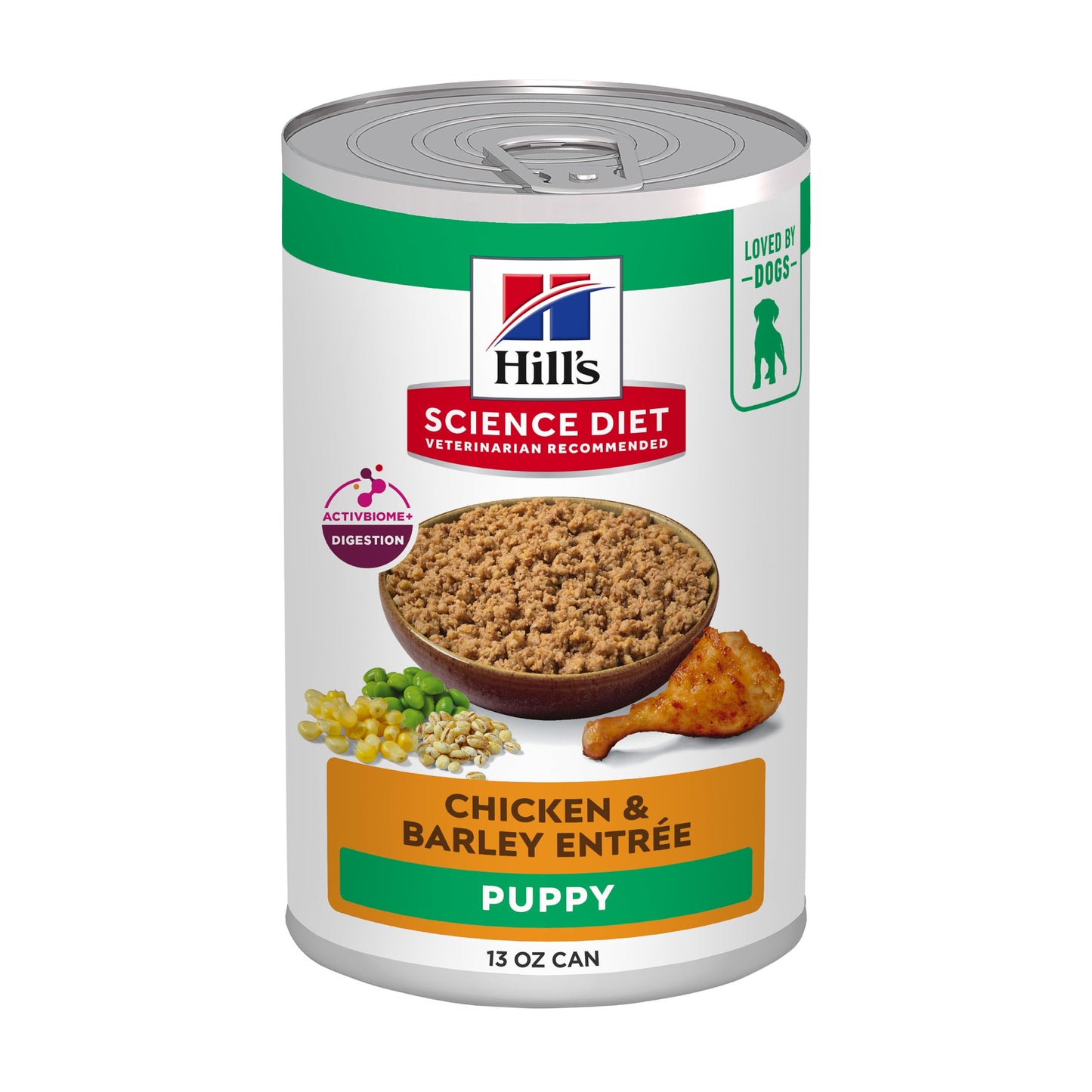 Hill's Science Diet Puppy, alimento humedo en Lata para Perro Cachorro Sabor Pollo 369g