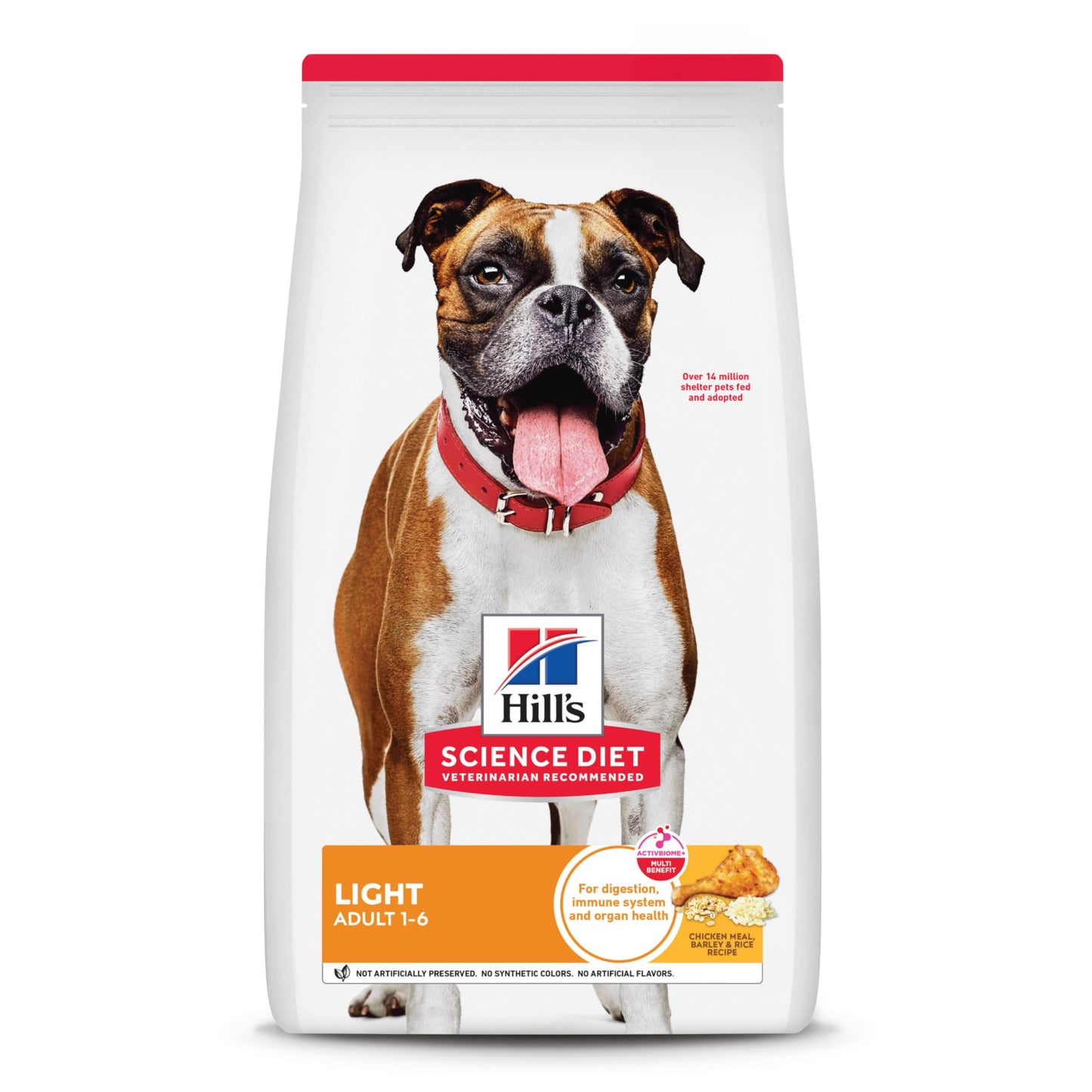 Hill's Science Diet Adult Light, Croquetas para Perro Adulto, Control De Calorías Sabor Pollo 13.6Kg