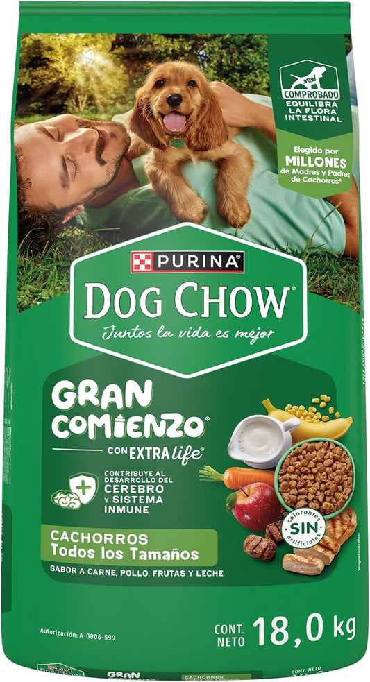 Purina Dog Chow Cachorro Todos los Tamaños Sabor Pollo 18Kg