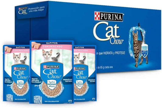 Purina Cat Chow Gatito Pescado 24x85g