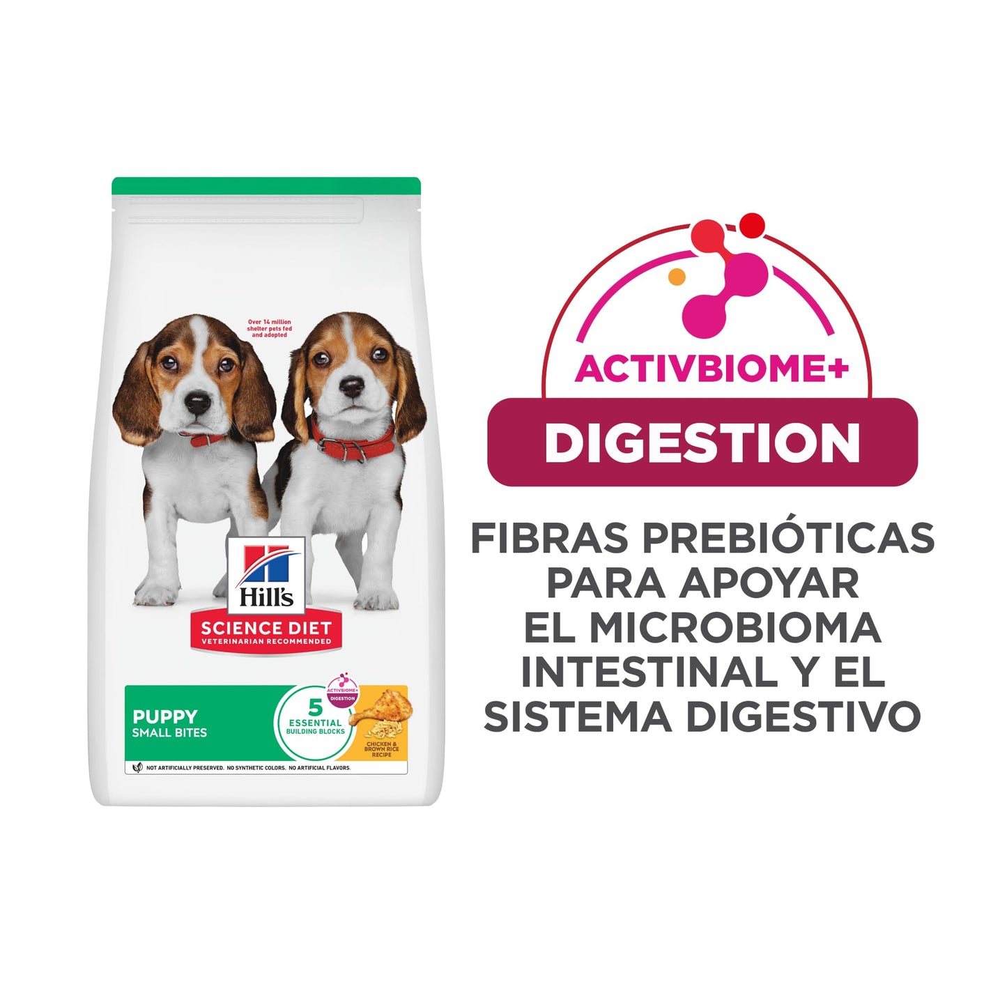 Hill's Science Diet Small Bites Puppy, Croquetas para Perro Cachorro Raza Pequeña Sabor Pollo 2Kg