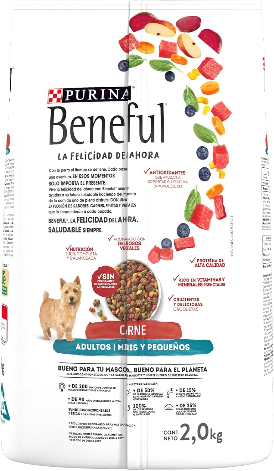 Purina Beneful Adulto Raza Pequeña Sabor Carne 2Kg