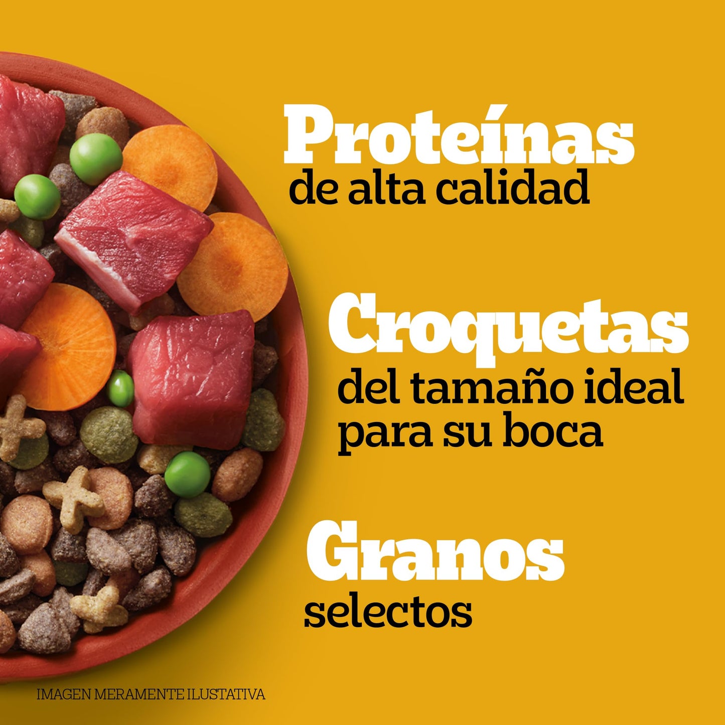 Pedigree - Croquetas para Perro 4 kg, con Res y Vegetales, Razas Pequeñas, con Proteína, Fibra y Antioxidantes