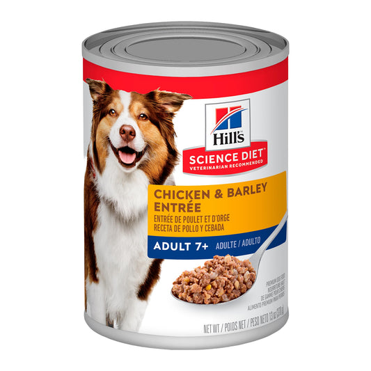 Hill's Science Diet Adult 7+, Alimento Húmedo para Perros Senior, 12 Pack C/U 369 G